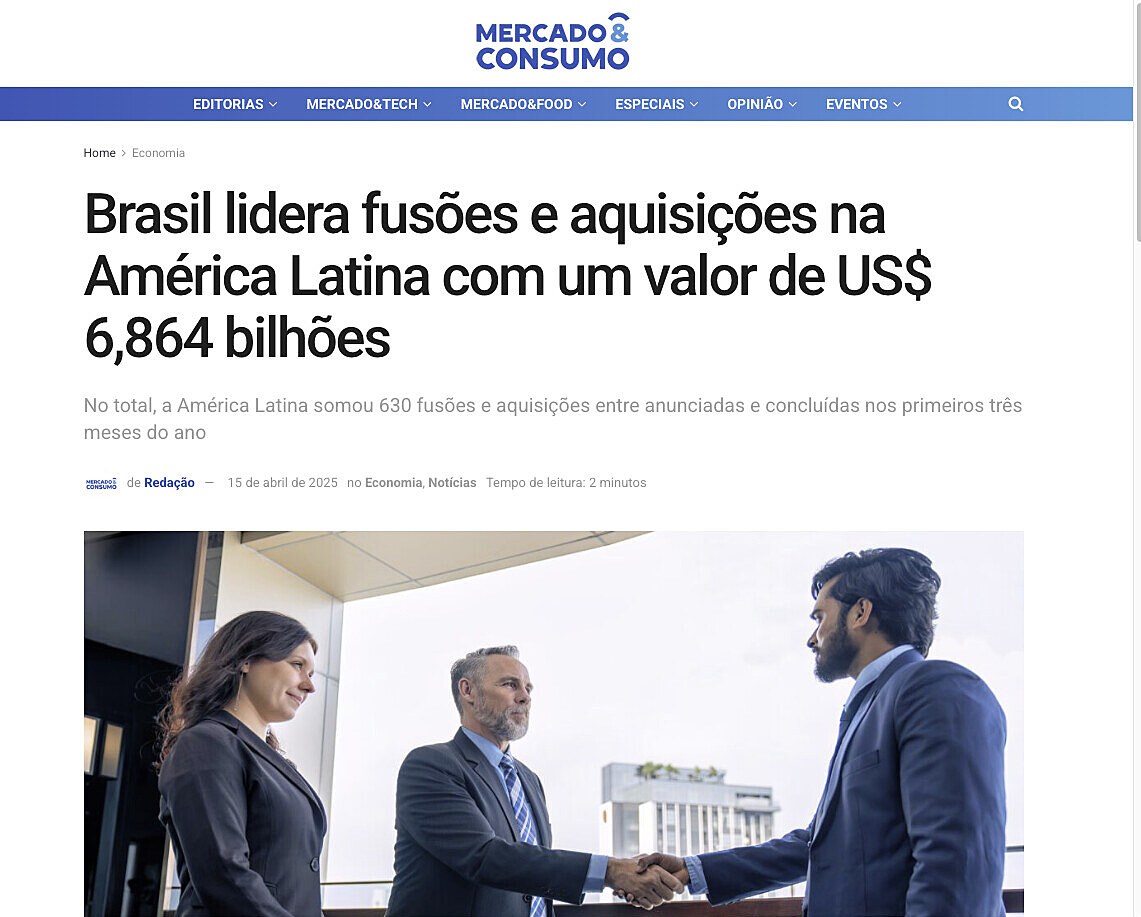 Aon plc, firma global especializada en servicios profesionales, revel� que el mercado de transacciones regional alcanz� un total de 1.338 fusiones y adquisiciones en el primer semestre del a�o.  En t�rminos reales, se registr� un valor agregado de u$s43.8